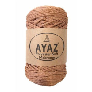 Ayaz Polyester Soft makrame konac od 3mm u kamel boji sa šifrom 1221