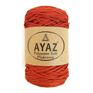Ayaz Polyester Soft makrame konac od 3mm u boji cigle sa šifrom 1507