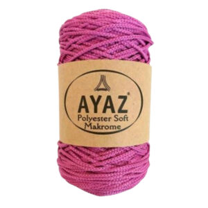 Ayaz Polyester Soft makrame konac od 3mm u ciklama boji sa šifrom 2249