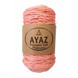 Ayaz Polyester Soft makrame konac od 3mm u boji kajsije sa šifrom 2292