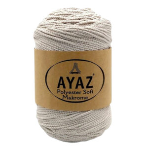 Ayaz Polyester Soft makrame konac od 3mm u svetlo bež boji sa šifrom 4079