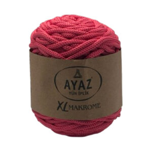 Makrame konac Poliester 5mm AYAZ XL 1236 pink boja za heklanje i pletenje torbi Pozamanterija Glamur
