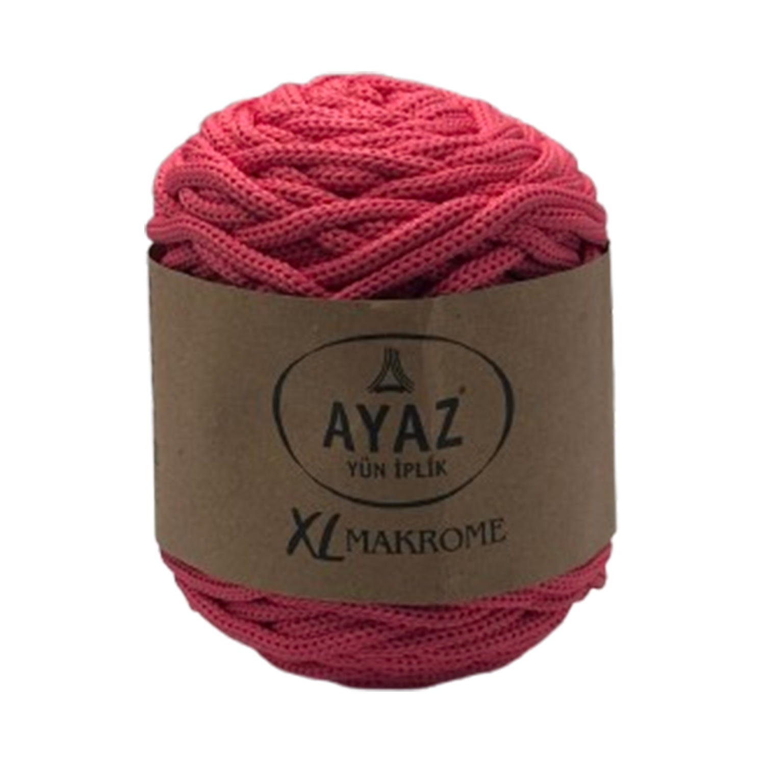 Makrame konac Poliester 5mm AYAZ XL 1236 pink boja za heklanje i pletenje torbi Pozamanterija Glamur