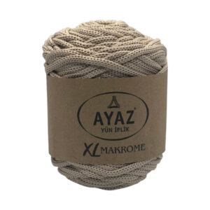 Makrame konac Poliester 5mm AYAZ XL 1260 bež boja za heklanje i pletenje torbi pozamanterija glamur