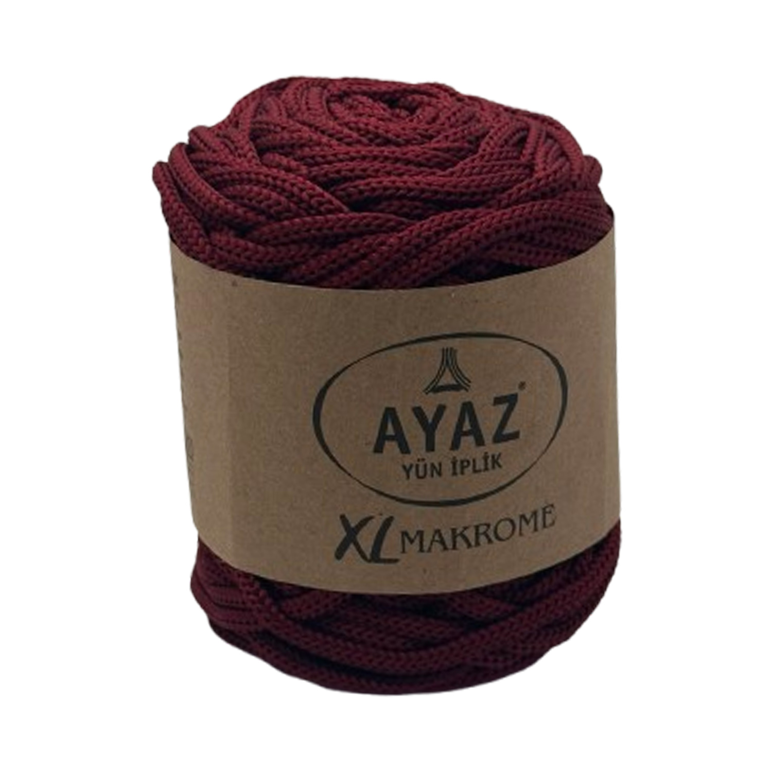 Makrame konac Poliester 5mm AYAZ XL 1999 bordo boja za heklanje i pletenje torbi pozamanterija glamur