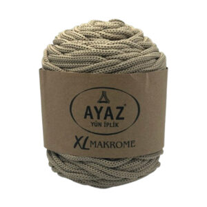Makrame konac Poliester 5mm AYAZ XL 2199 boja peska za heklanje i pletenje torbi pozamanterija glamur